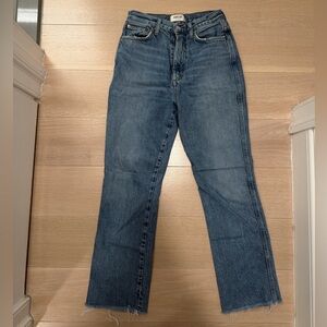 Agolde Riley Cropped High-Rise Jeans